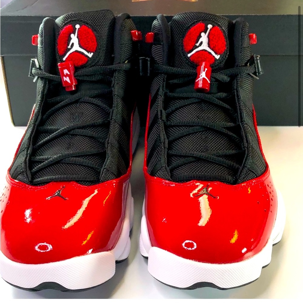 Men’s AirJordan 6 Rings men’s size 9.5?red sneakers